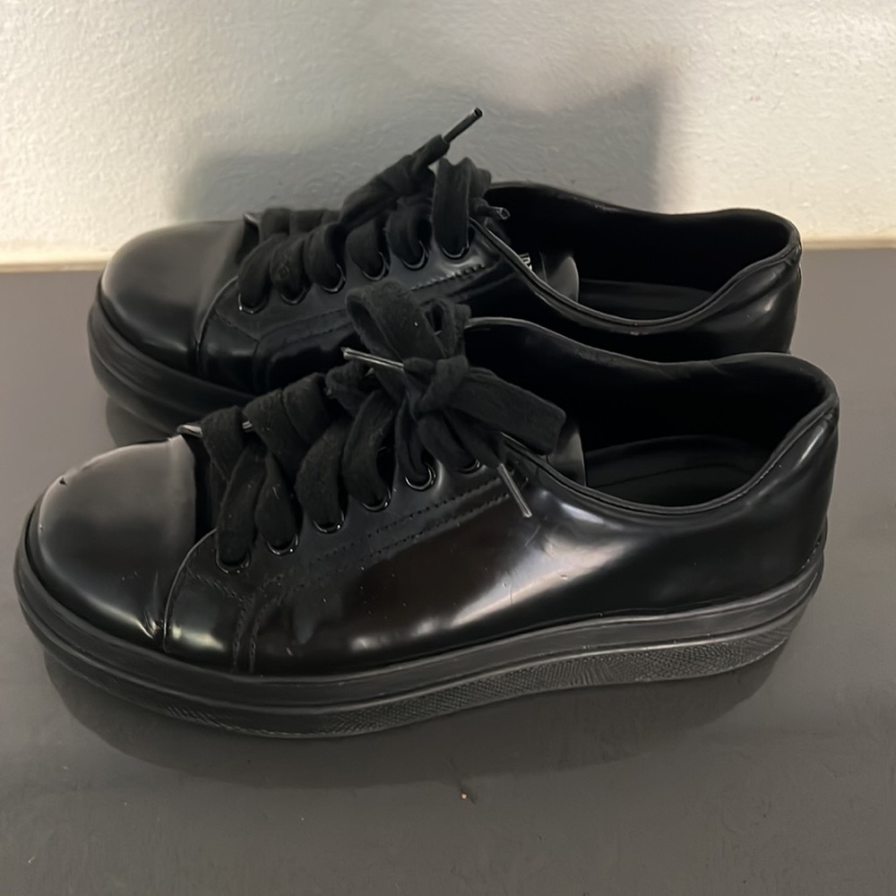 Prada leather sneakers, size 35